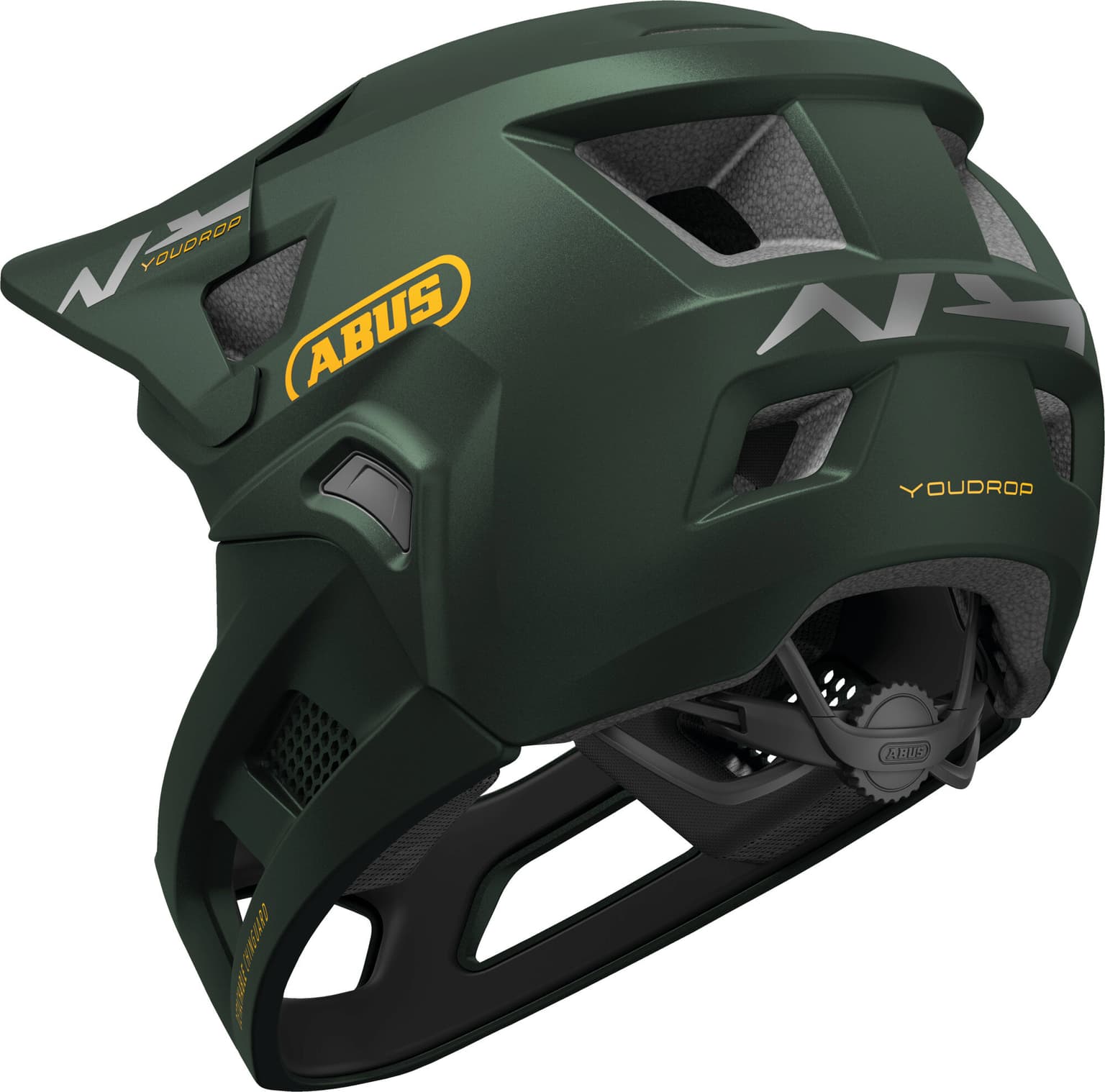 Abus YouDrop FF Casco da bicicletta verde scuro 2