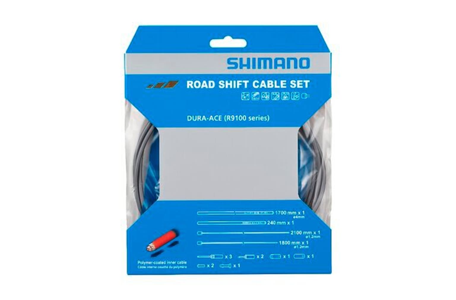 Shimano Shimano Set cavi cambio Dura-Ace RS-900 rivestiti in polimero Cavi di freni 1