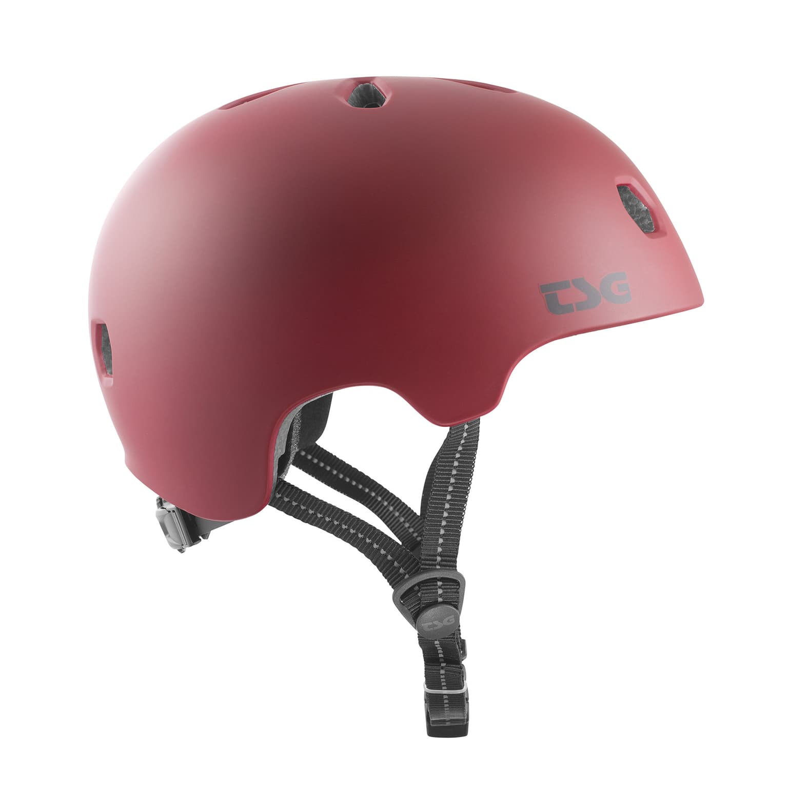 Tsg META SOLID COLOR Casque de vélo rouge foncé 2