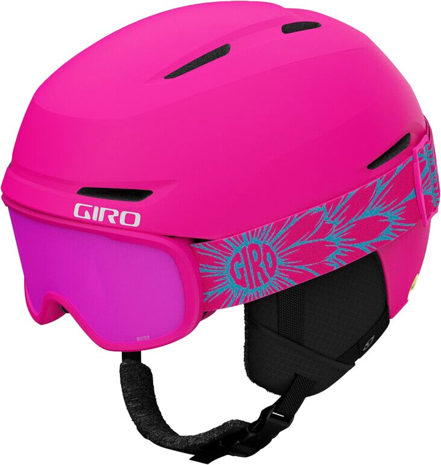 Giro Giro Flash Combo Casque de ski fuchsia 1