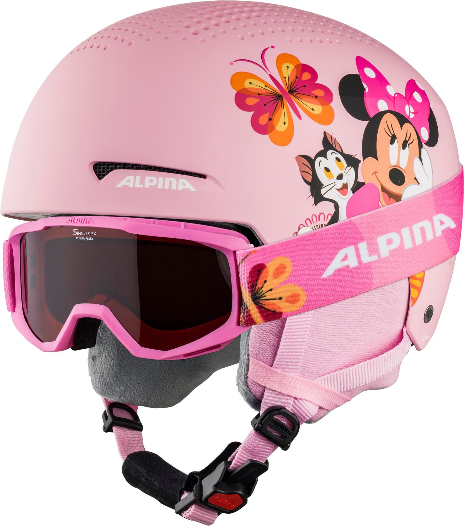 Alpina Alpina ZUPO DISNEY Casque de ski rose-ce 2