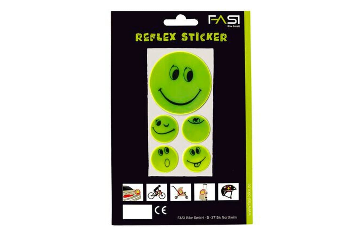 FASI Reflex-Sticker Smileys Reflektor 1