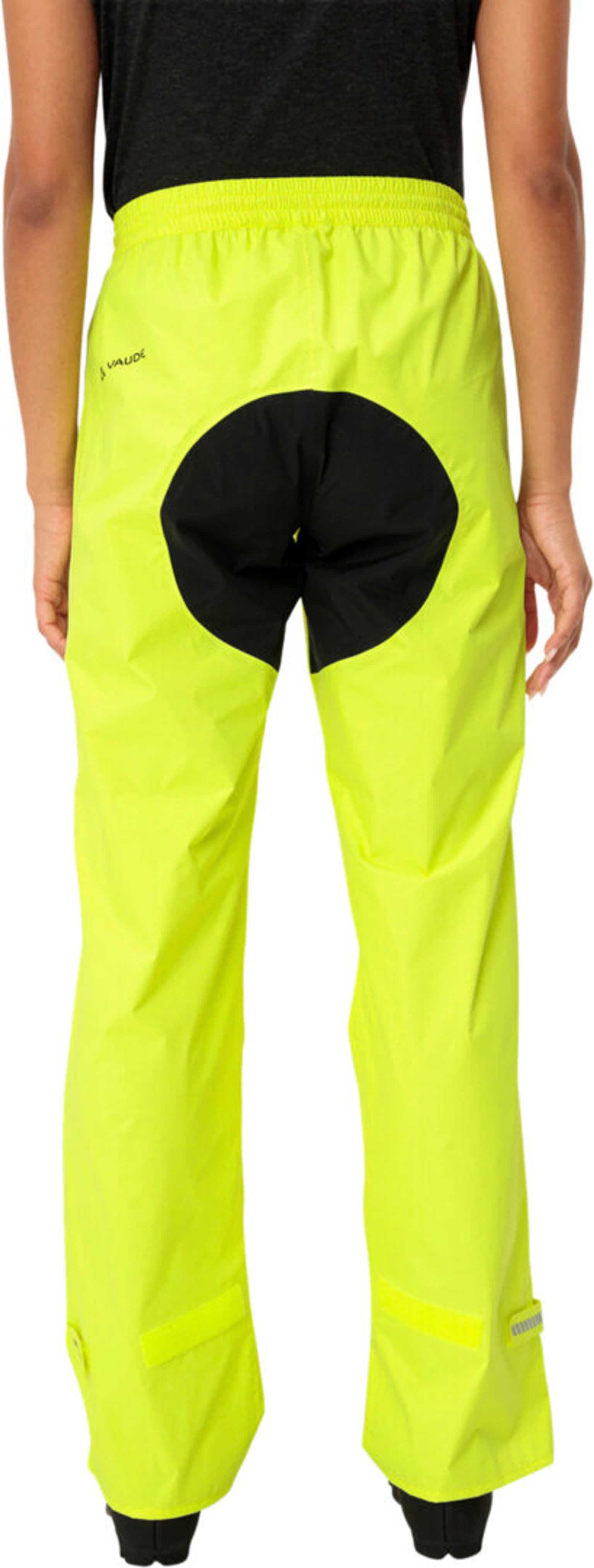 Vaude Drop Pants II Pantalon de pluie jaune néon 4