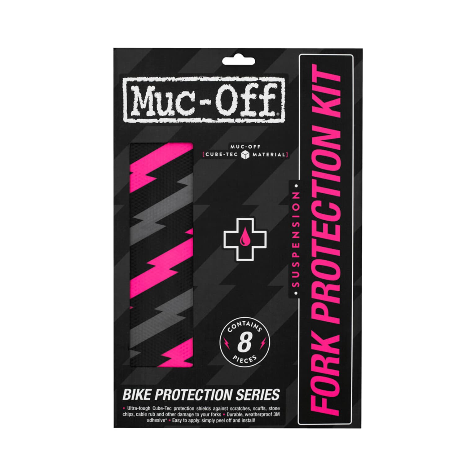 MucOff MucOff Fork Protection Kit Schutzfolie himbeer 2