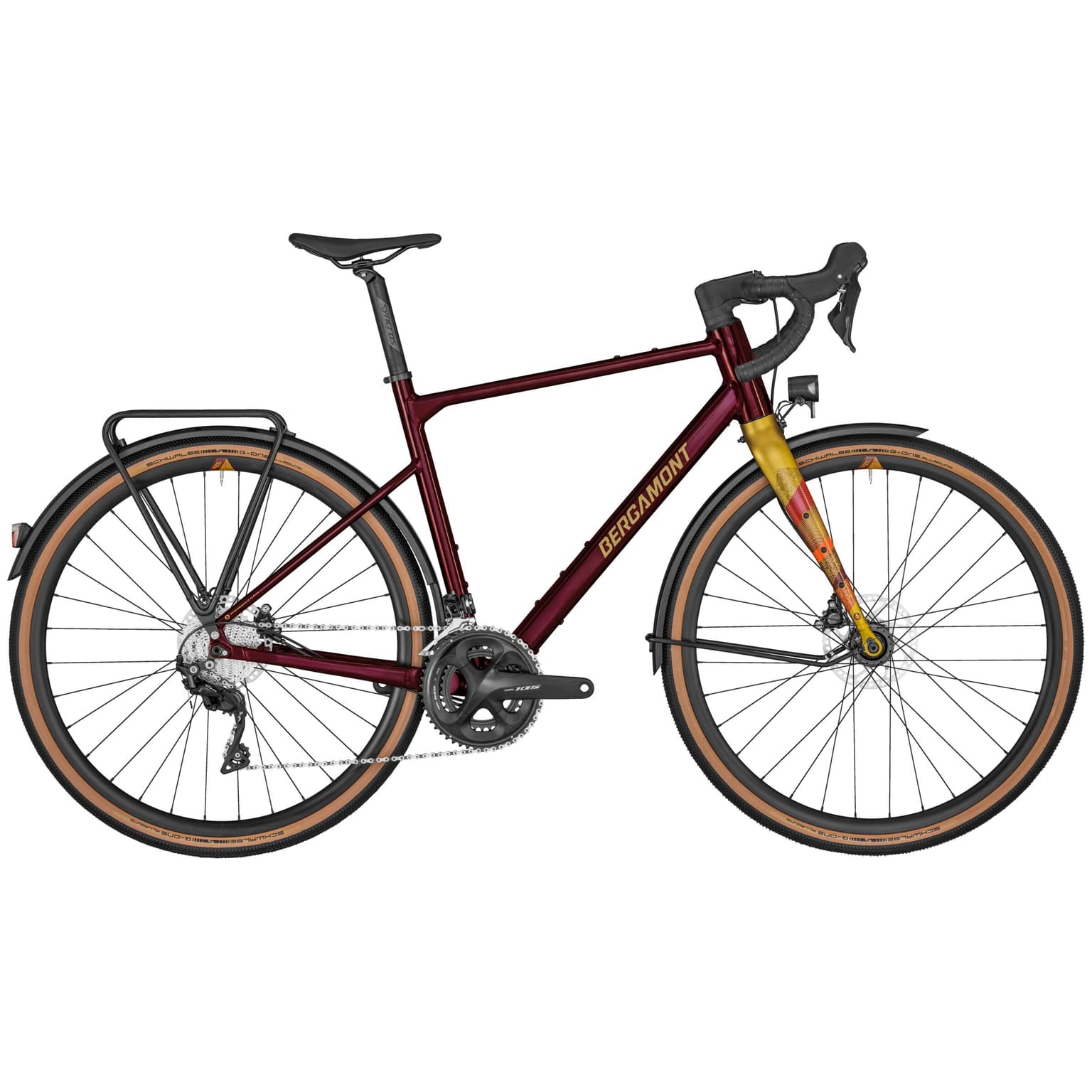 Bergamont Grandurance RD 7 Gravel rosso scuro 1