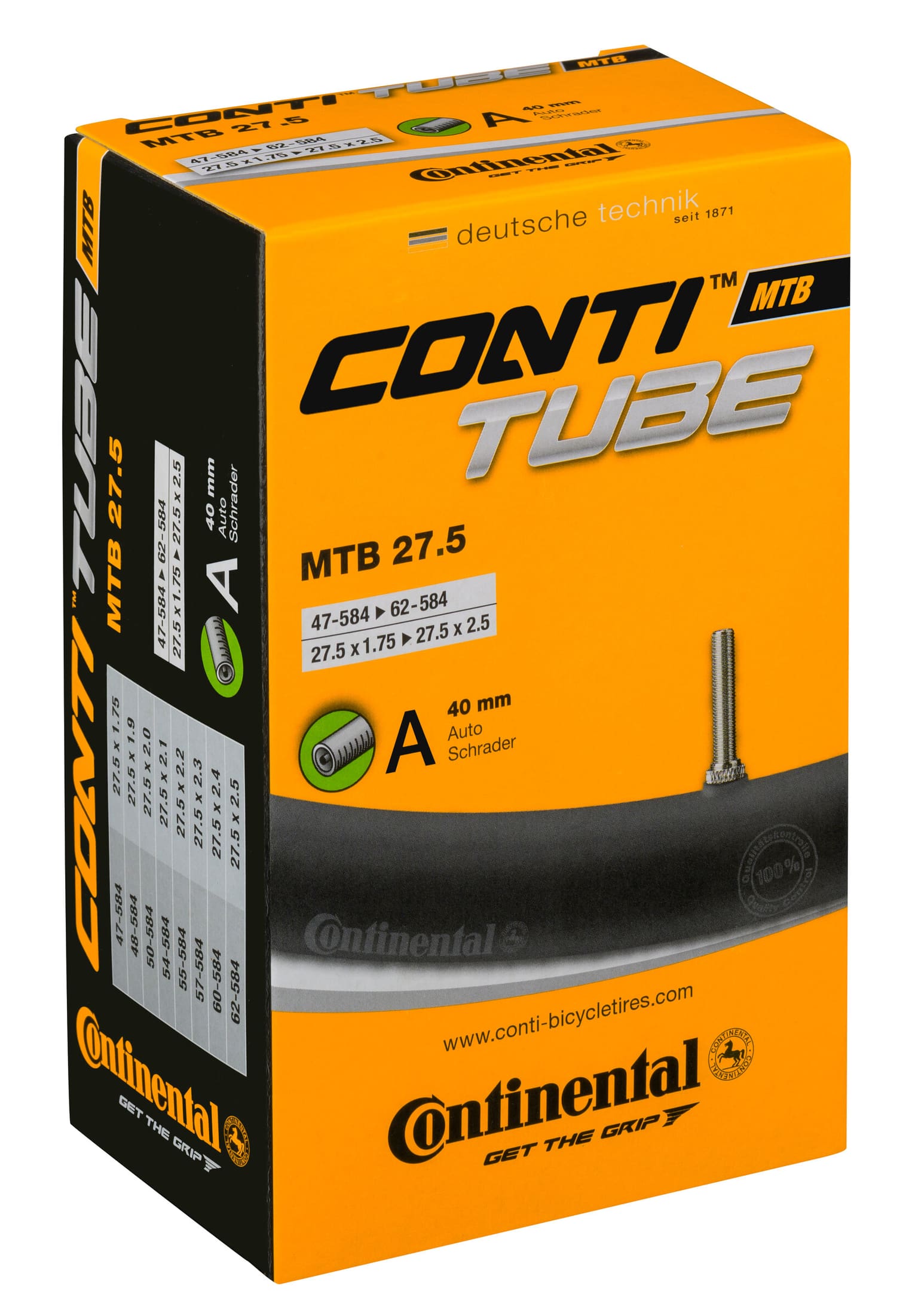 Continental MTB 27.5 A40 Chambre à air pour vélo 1