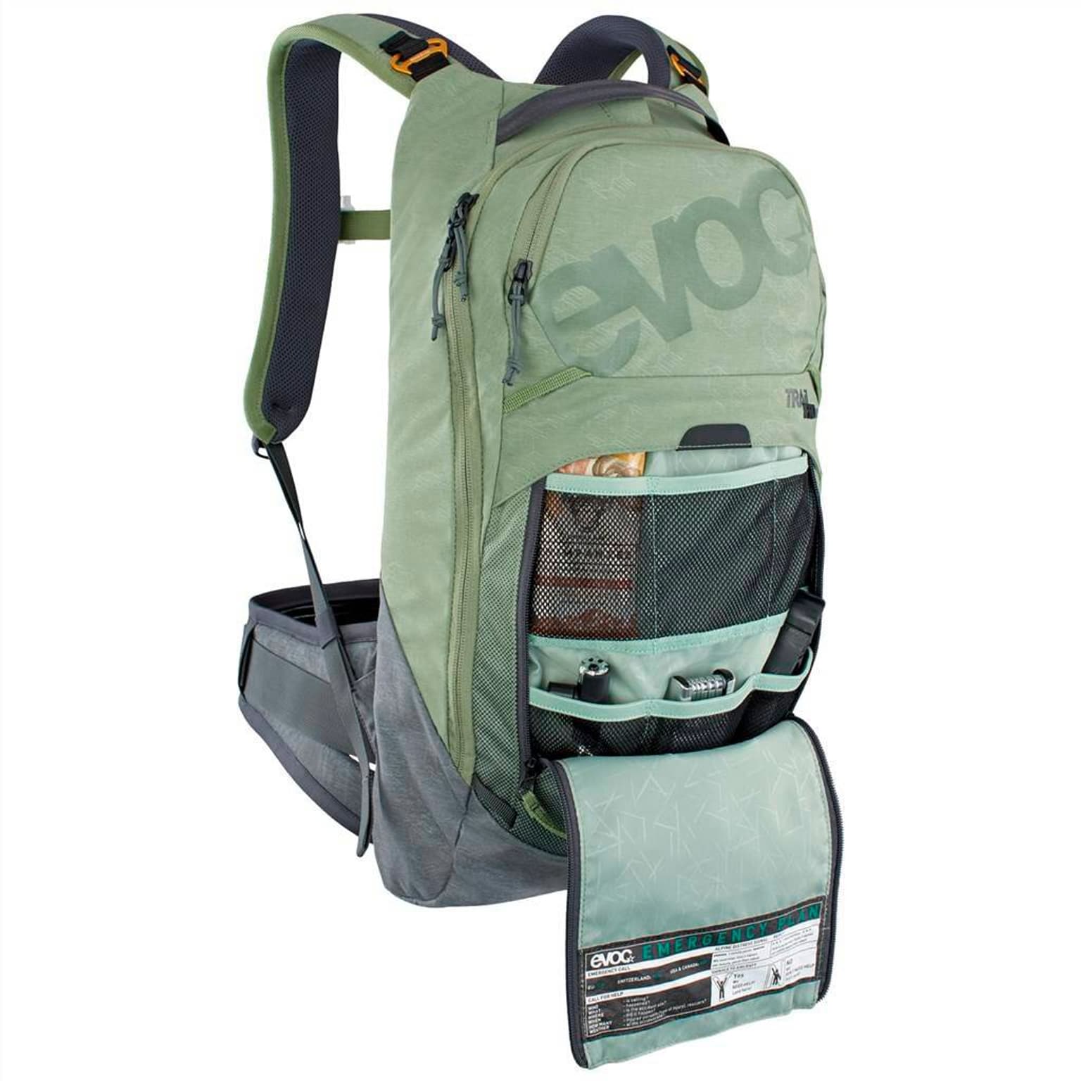 Evoc Evoc Trail Pro 10L Backpack Zaino con paraschiena oliva 4