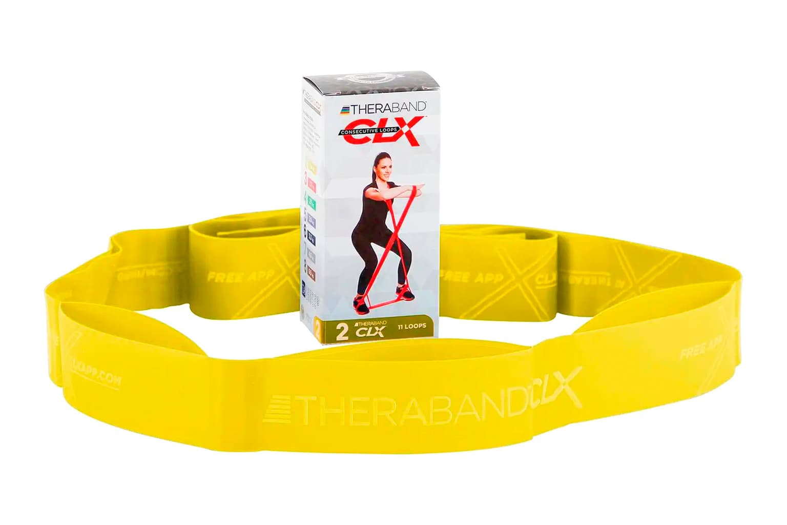 TheraBand Theraband  CLX 2 Elastico fitness giallo 2