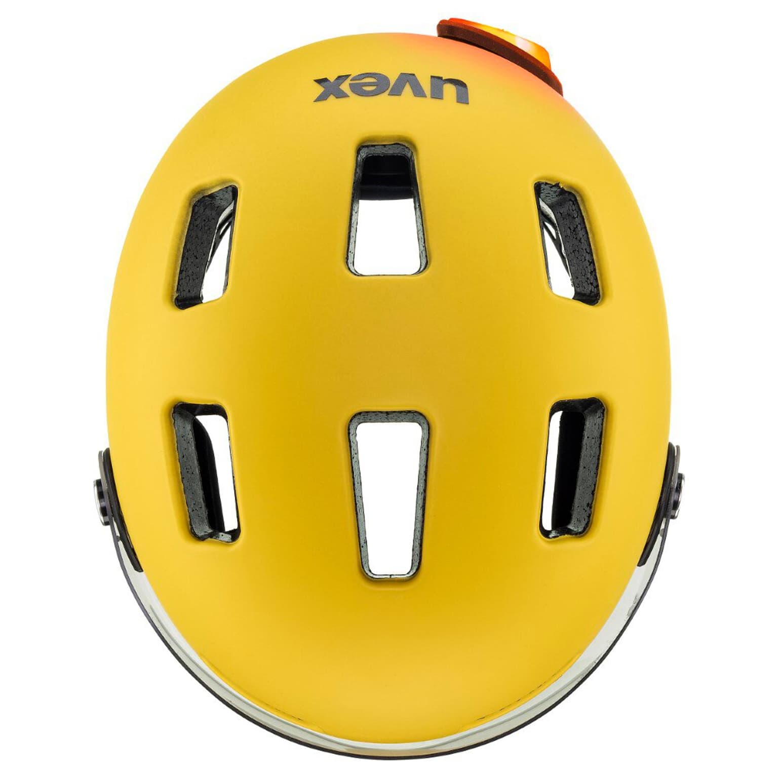 Uvex Rush visor Casque de vélo jaune foncé 4