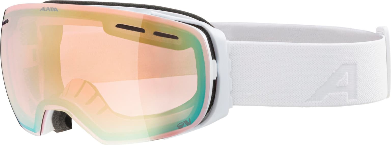Alpina Alpina Granby QV Skibrille / Snowboardbrille bianco-grezzo 1