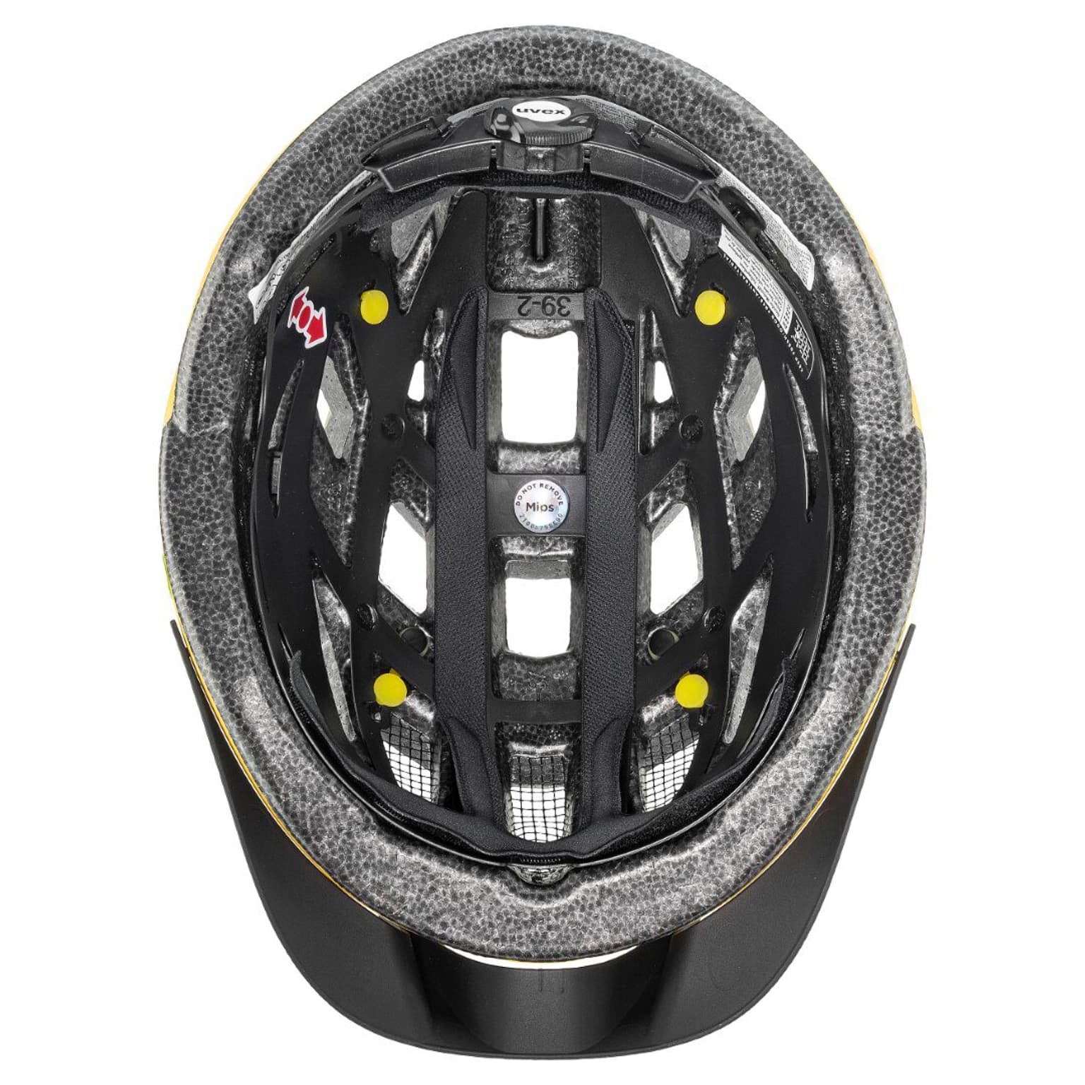 Uvex city i-vo MIPS Casco da bicicletta giallo scuro 4