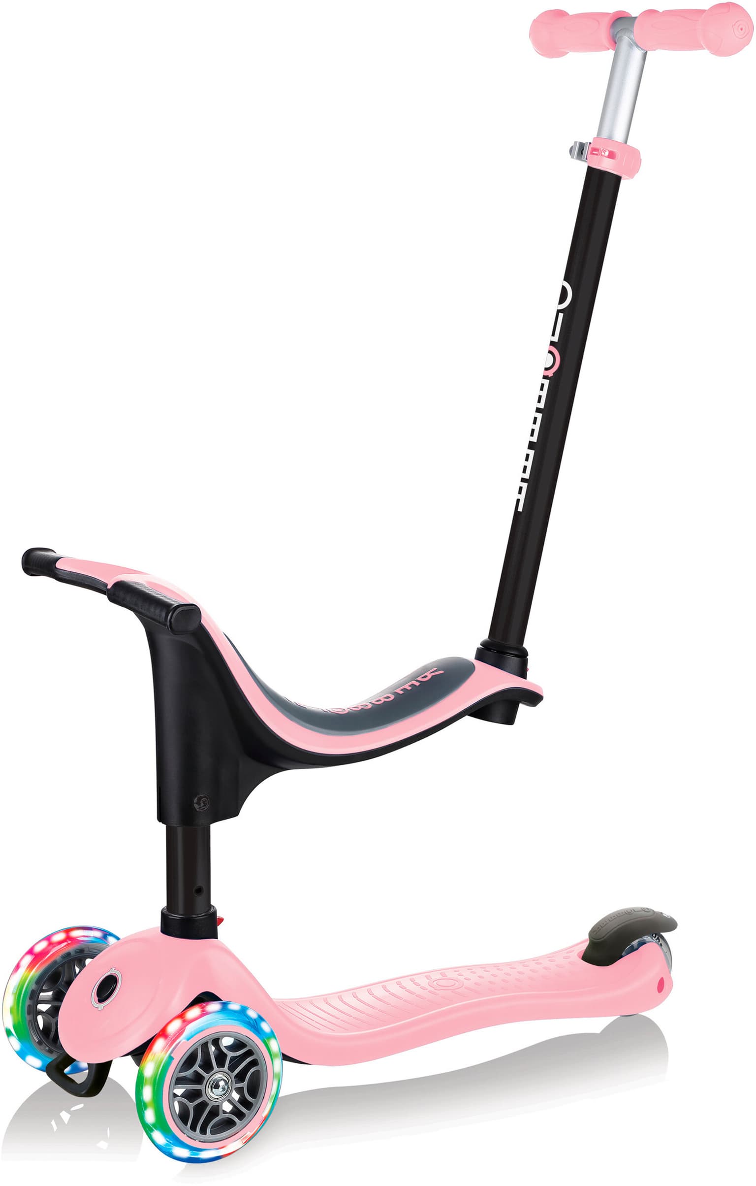 Globber GO UP 4in1 Sporty Lights Monopattino magenta 1