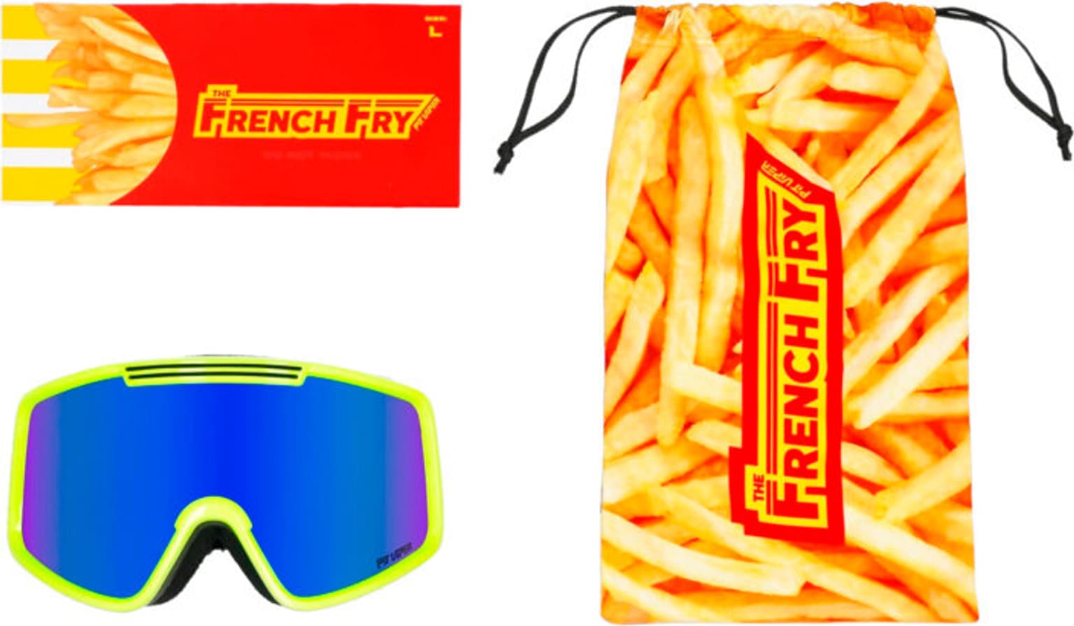 Pit Viper Pit Viper The French Fry Goggle Large The Sludge Skibrille 3