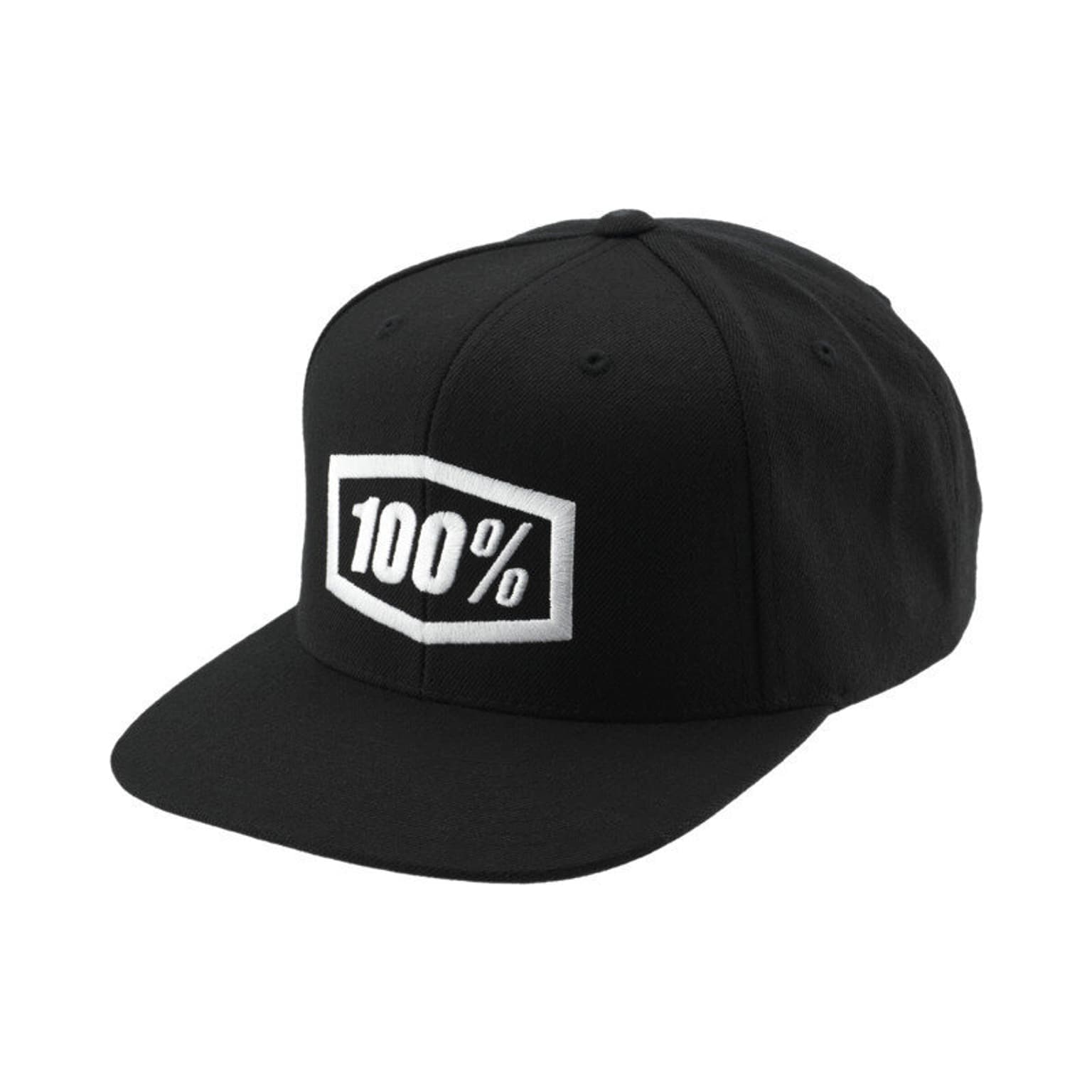 100% 100% Snapback Cap noir 1