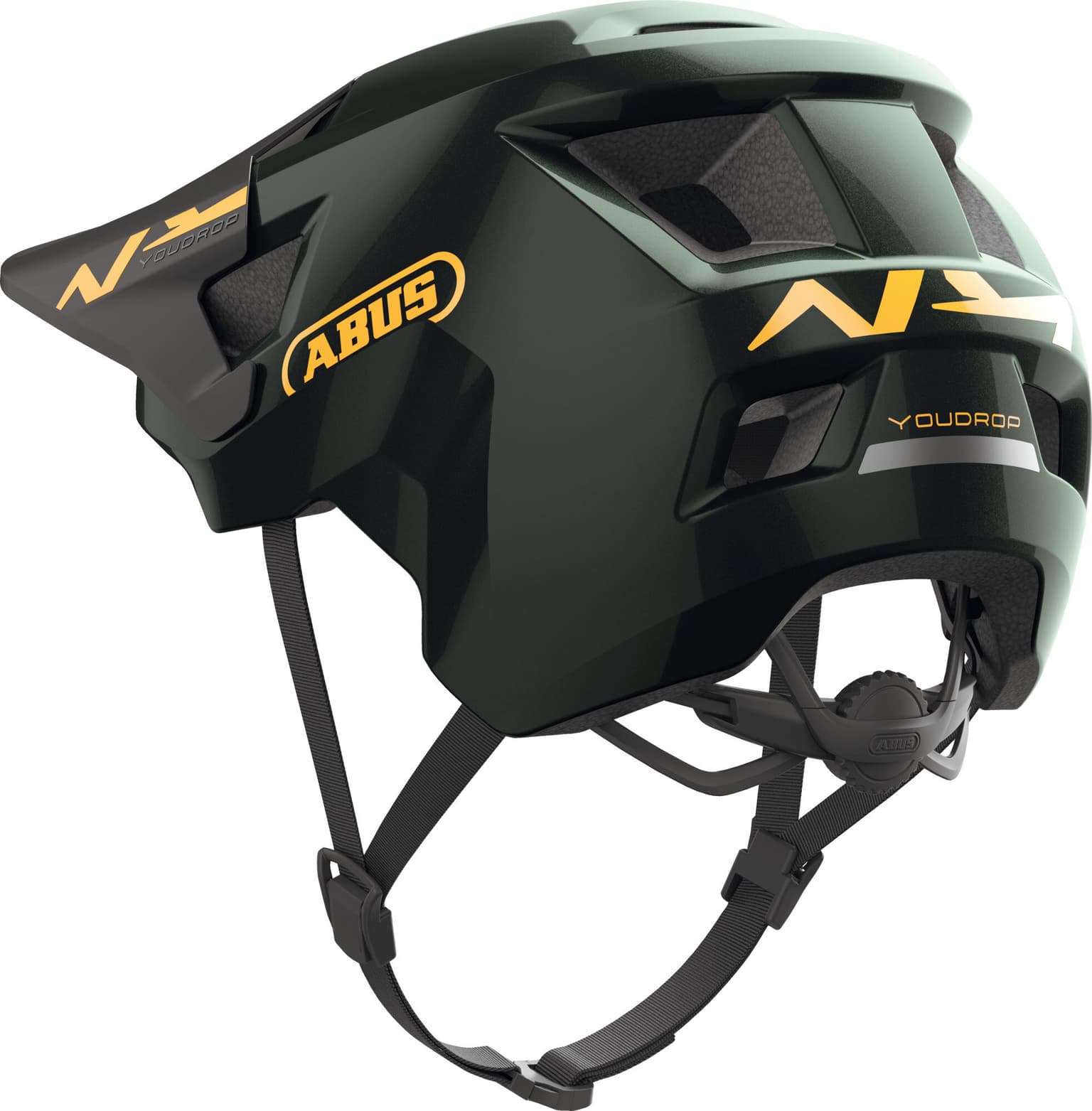 Abus YouDrop Casco da bicicletta verde scuro 2