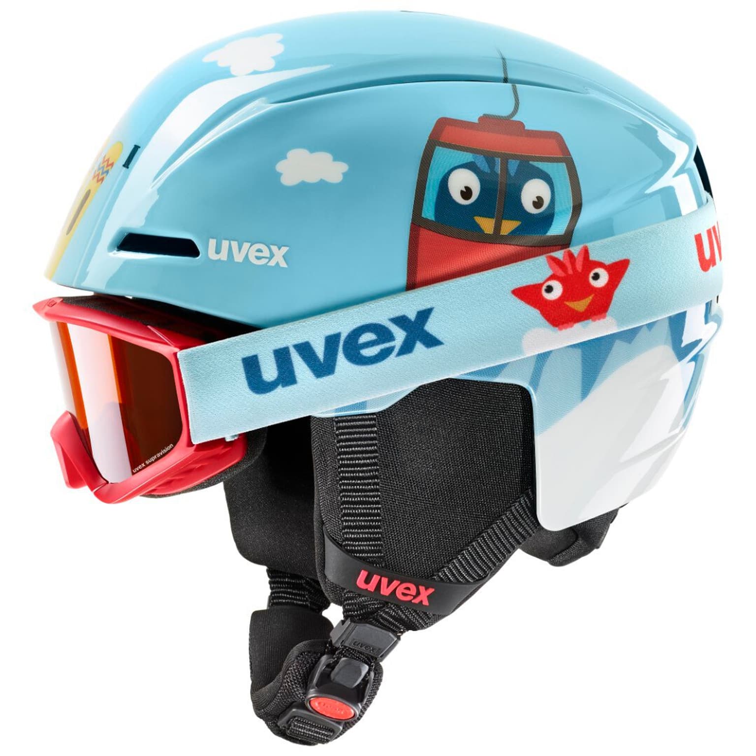 Uvex Uvex viti set Casco da sci blu-chiaro 1