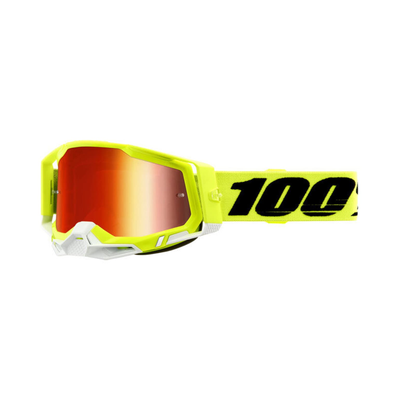 100% 100% Racecraft 2 MTB Goggle jaune-neon 1