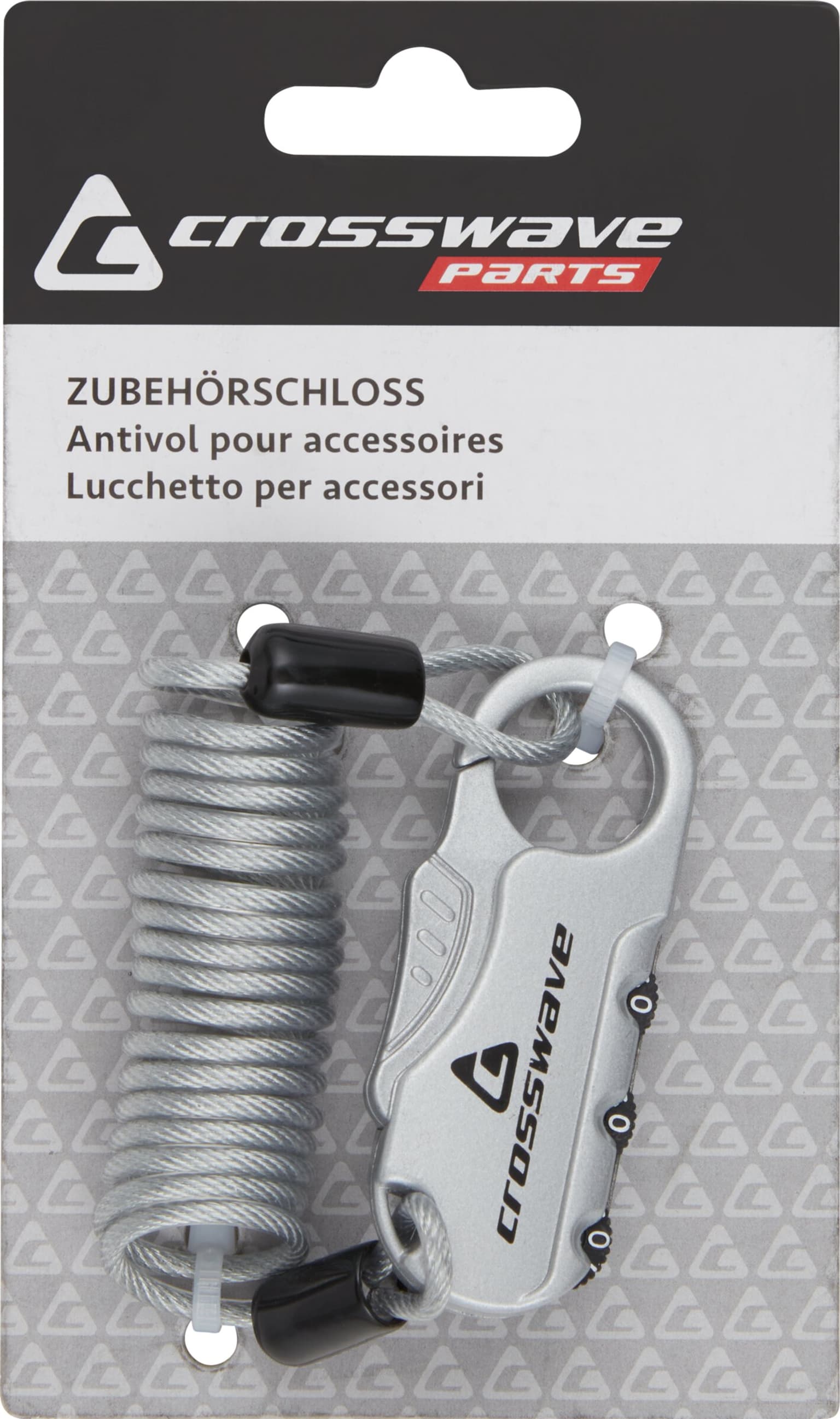 Crosswave Antivol po. accessoires argent Cadenas pour vélo 1