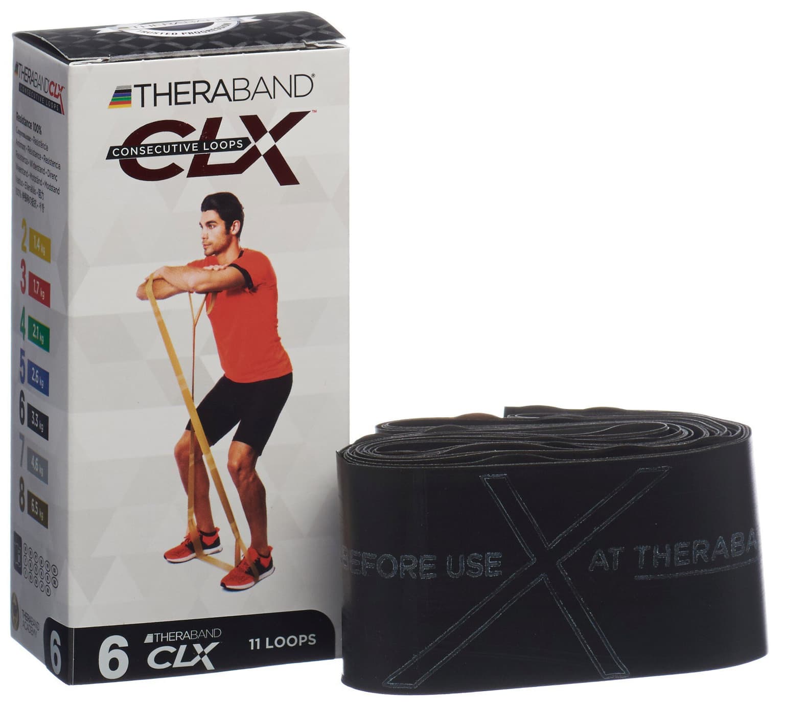 TheraBand TheraBand Theraband  CLX 6 Fitnessband schwarz 3