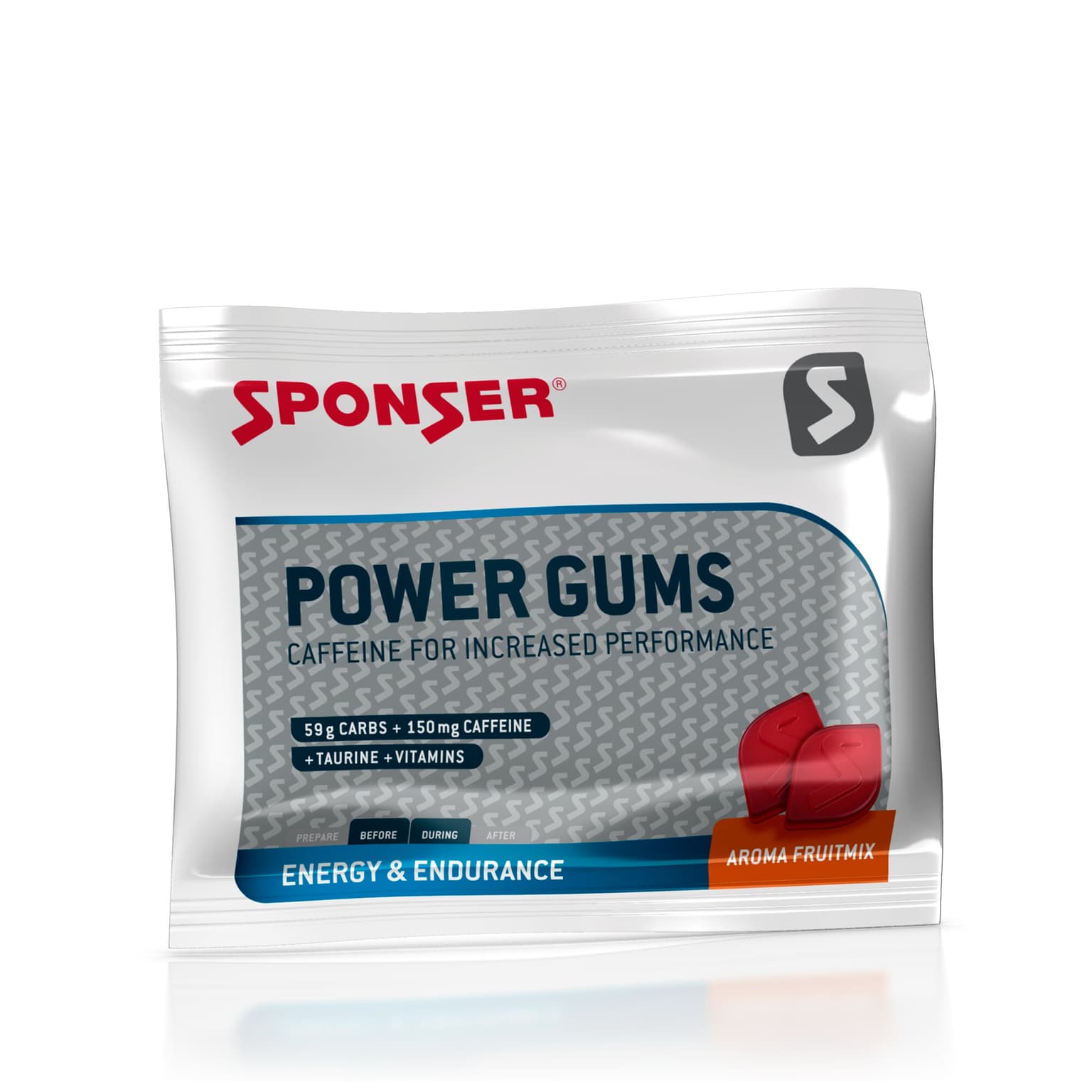 Sponser Sponser Power Gums Fruit Mix Gomma da masticare 1