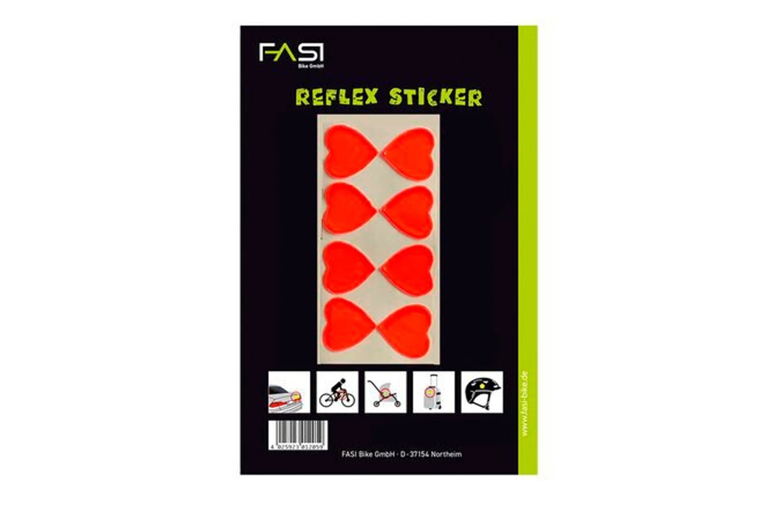 FASI FASI FASI Reflex-Sticker Herzen Reflektor 1