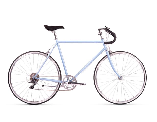 siech-cycles Race 8-Speed Bicicletta da città blu-chiaro