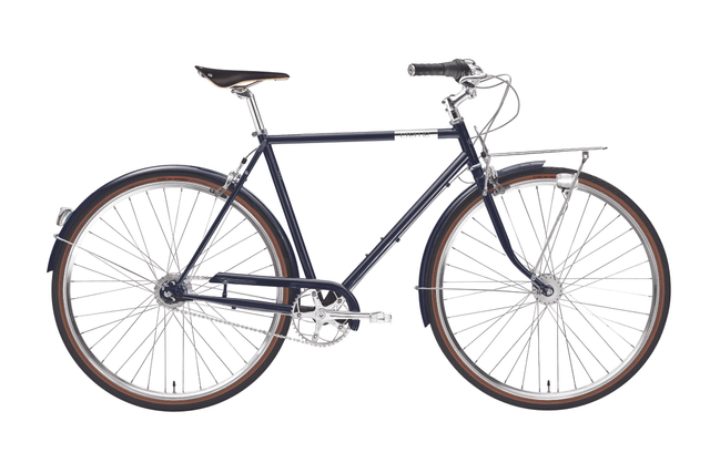 creme Caferacer Doppio Citybike anthrazit