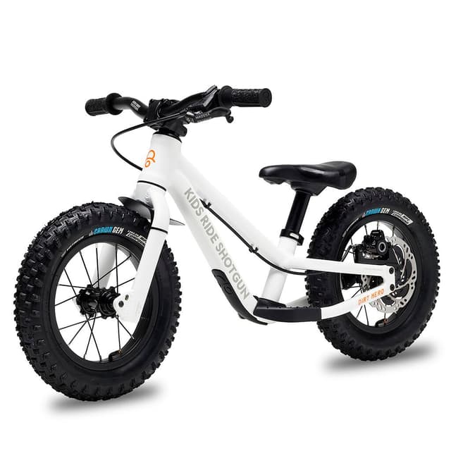 kids-ride-shotgun 12” Dirt Hero with Brake Bicicletta senza pedali bianco