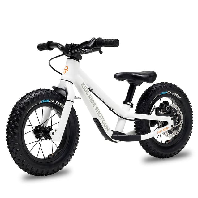 kids-ride-shotgun 12” Dirt Hero with Brake Draisienne blanc