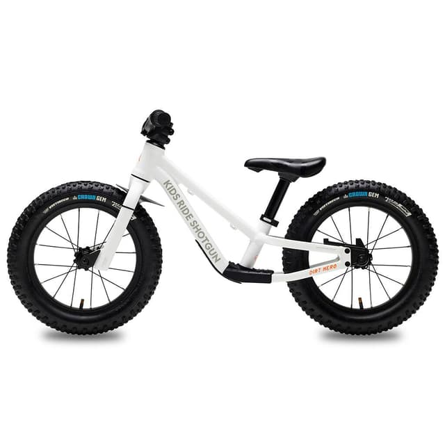 kids-ride-shotgun 14” Dirt Hero Draisienne blanc