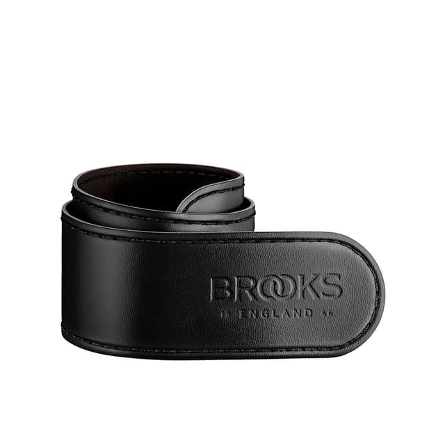 brooks-england Leder Hosenschnappband Ferma-pantaloni nero