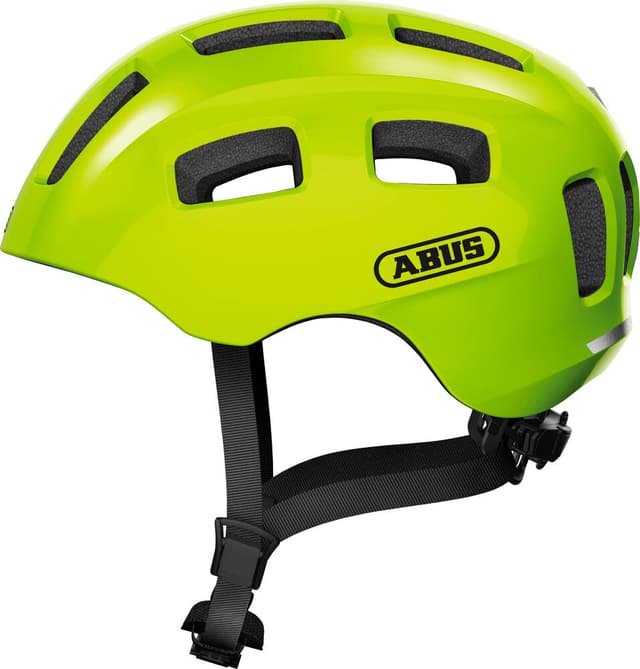 abus Youn-I 2.0 Casco da bicicletta giallo-neon