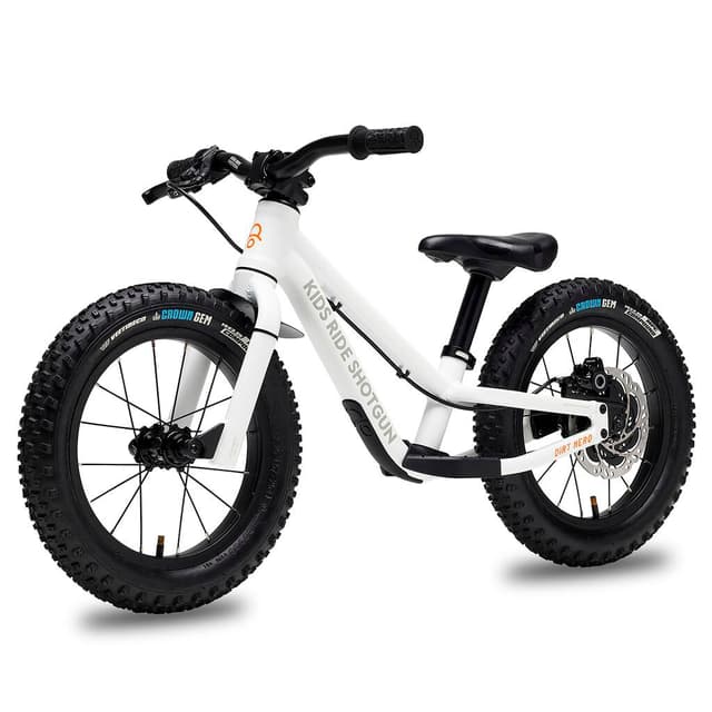 kids-ride-shotgun 14” Dirt Hero with Brake Bicicletta senza pedali bianco