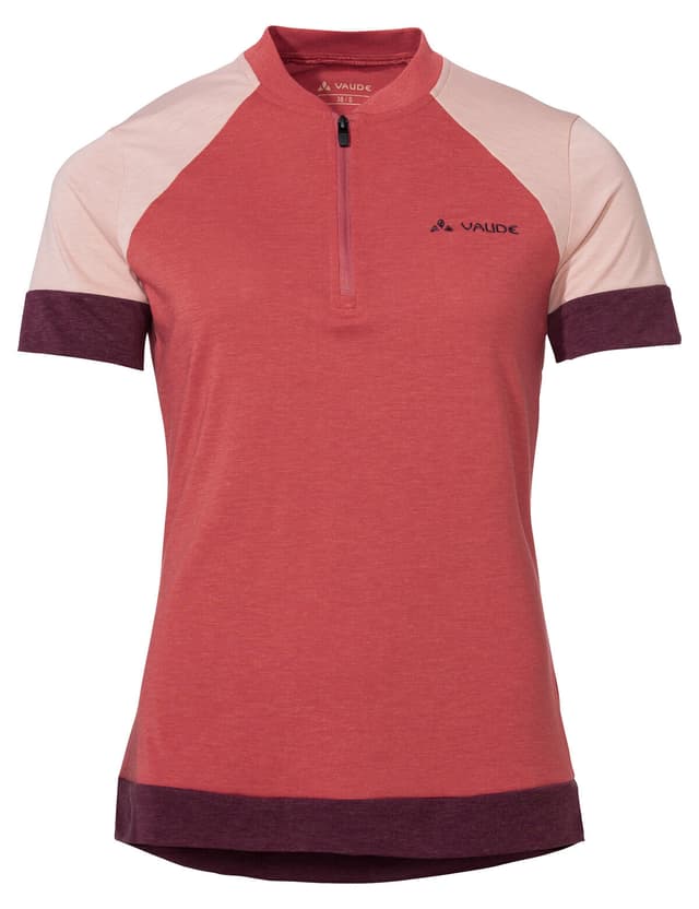 vaude Altissimo Q-Zip Shirt Chemise de vélo rouge-claire