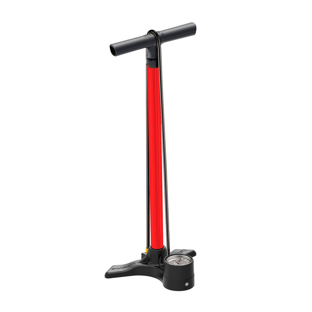 lezyne Macro Floor Drive ABS Pompe à vélo rouge