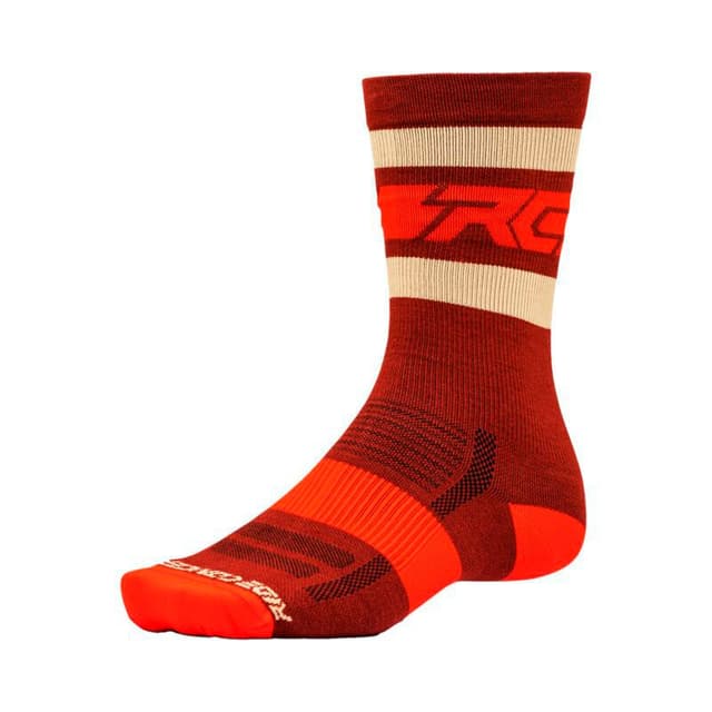ride-concepts Woll Fifty-Fifty Chaussettes de vélo rouge