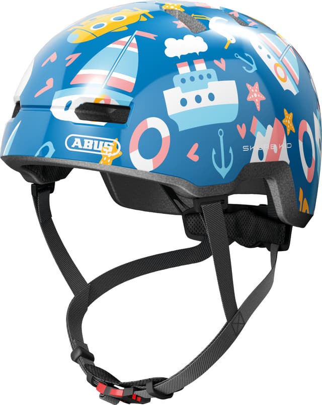 abus Skurb Kid Velohelm blau