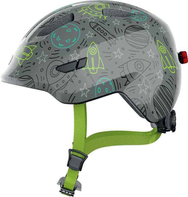 abus Smiley 3.0 LED Casco da bicicletta grigio