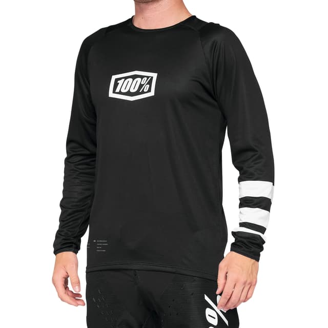 100 R-Core Youth Jersey Maglietta da bici nero