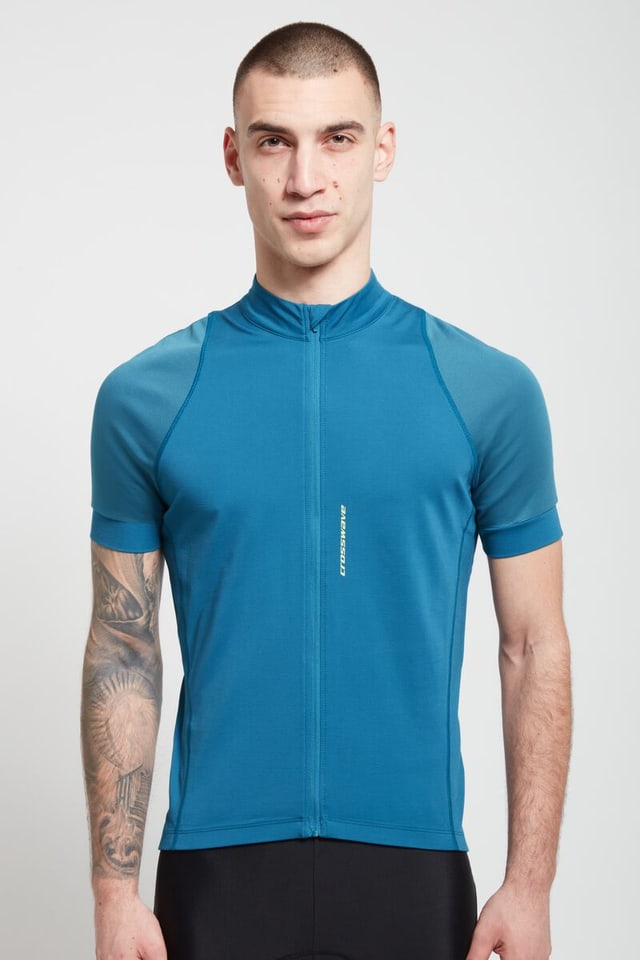 crosswave Full Zip Shirt Edis Chemise de vélo bleu-marine