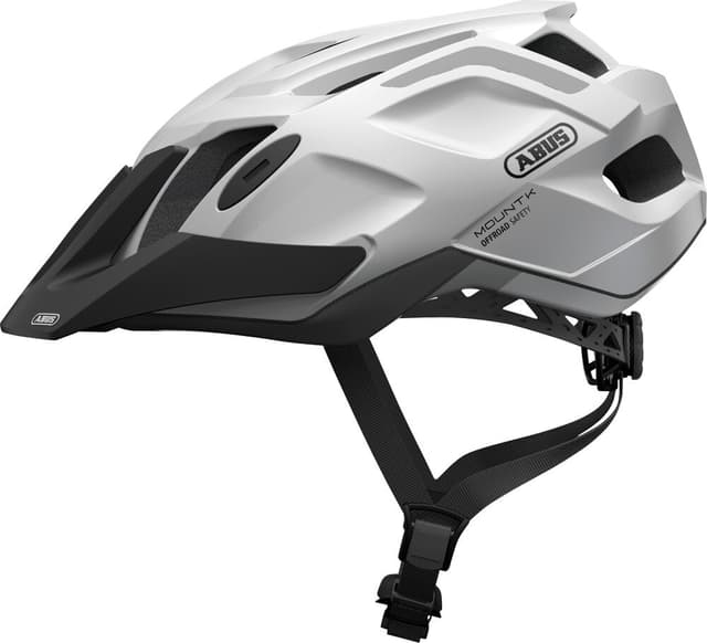 abus MOUNTK Casco da bicicletta bianco