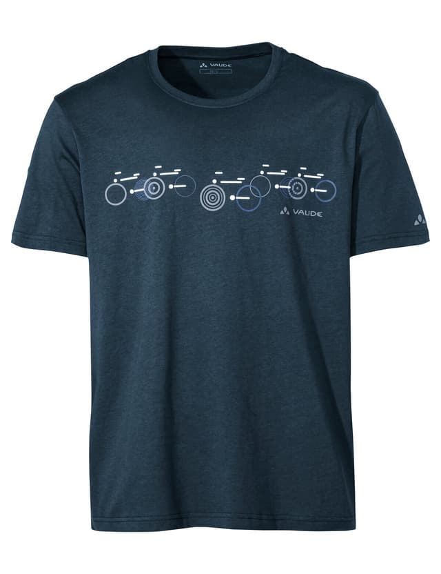 vaude Cyclist T-Shirt V T-shirt blu-scuro
