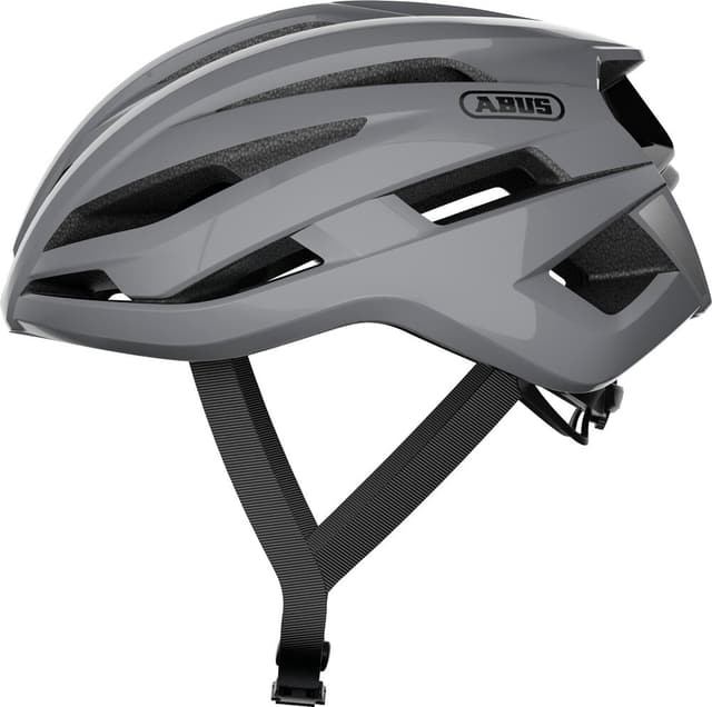 abus StormChaser Velohelm grau