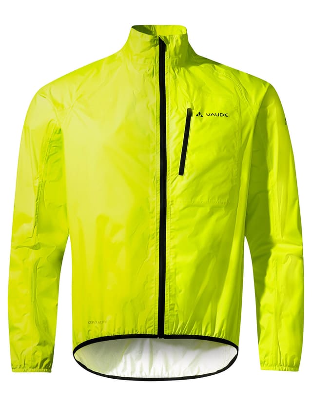 vaude Drop Jacket III Giacca da pioggia giallo-neon