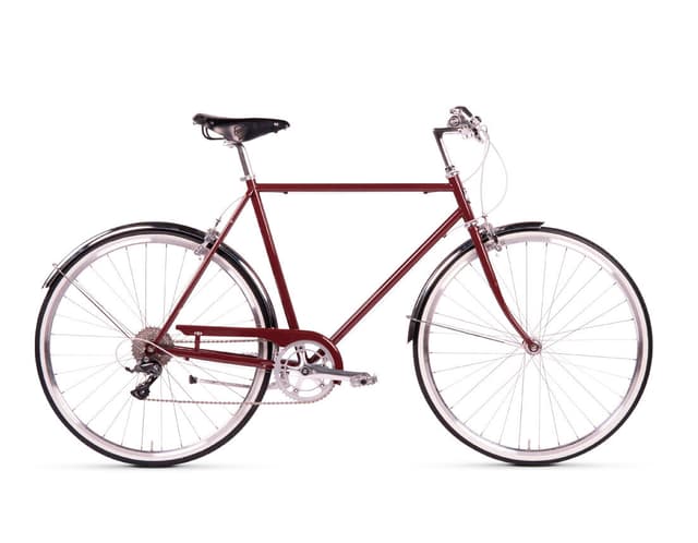siech-cycles Classic 8-Speed Bicicletta da città rosso-scuro