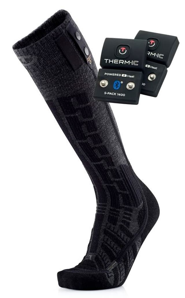 thermic Set Powersocks Ultra warm Comfort inkl.S-Pack 1400 BT Accumulatore riscaldante con calze termiche nero