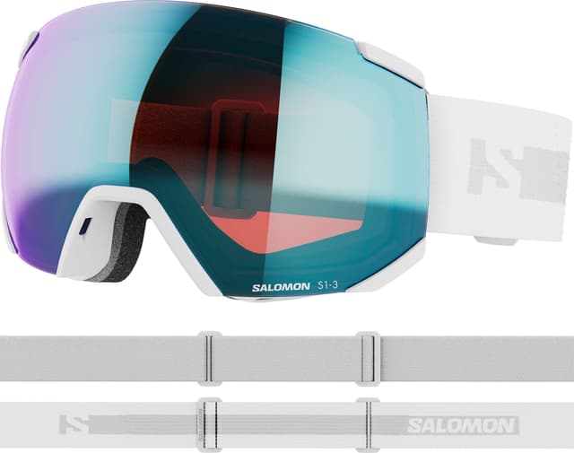 salomon Radium Photo Masque de ski blanc
