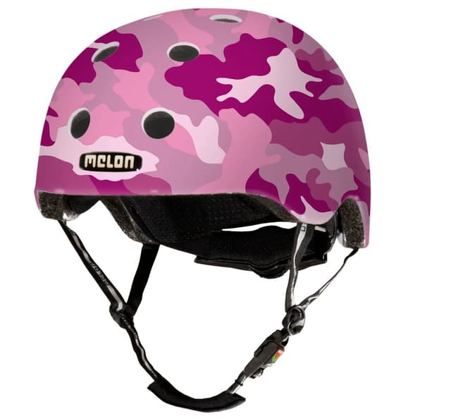 melon Camouflage Pink Casque de vélo magenta