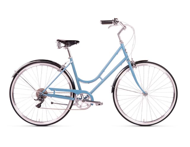 siech-cycles Comfort 8-Speed Bicicletta da città blu-chiaro