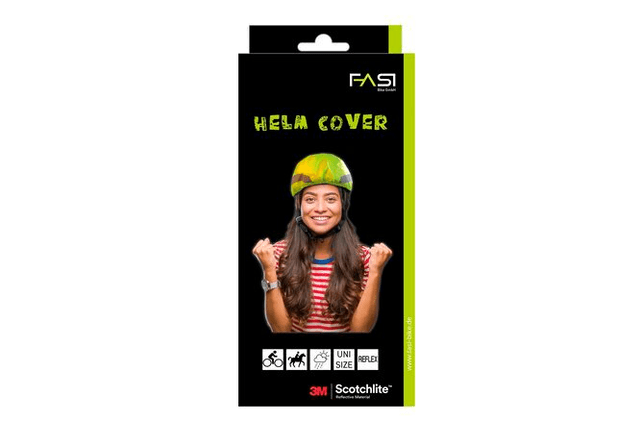 FASI Helm Cover unisex neongelb Reflektor